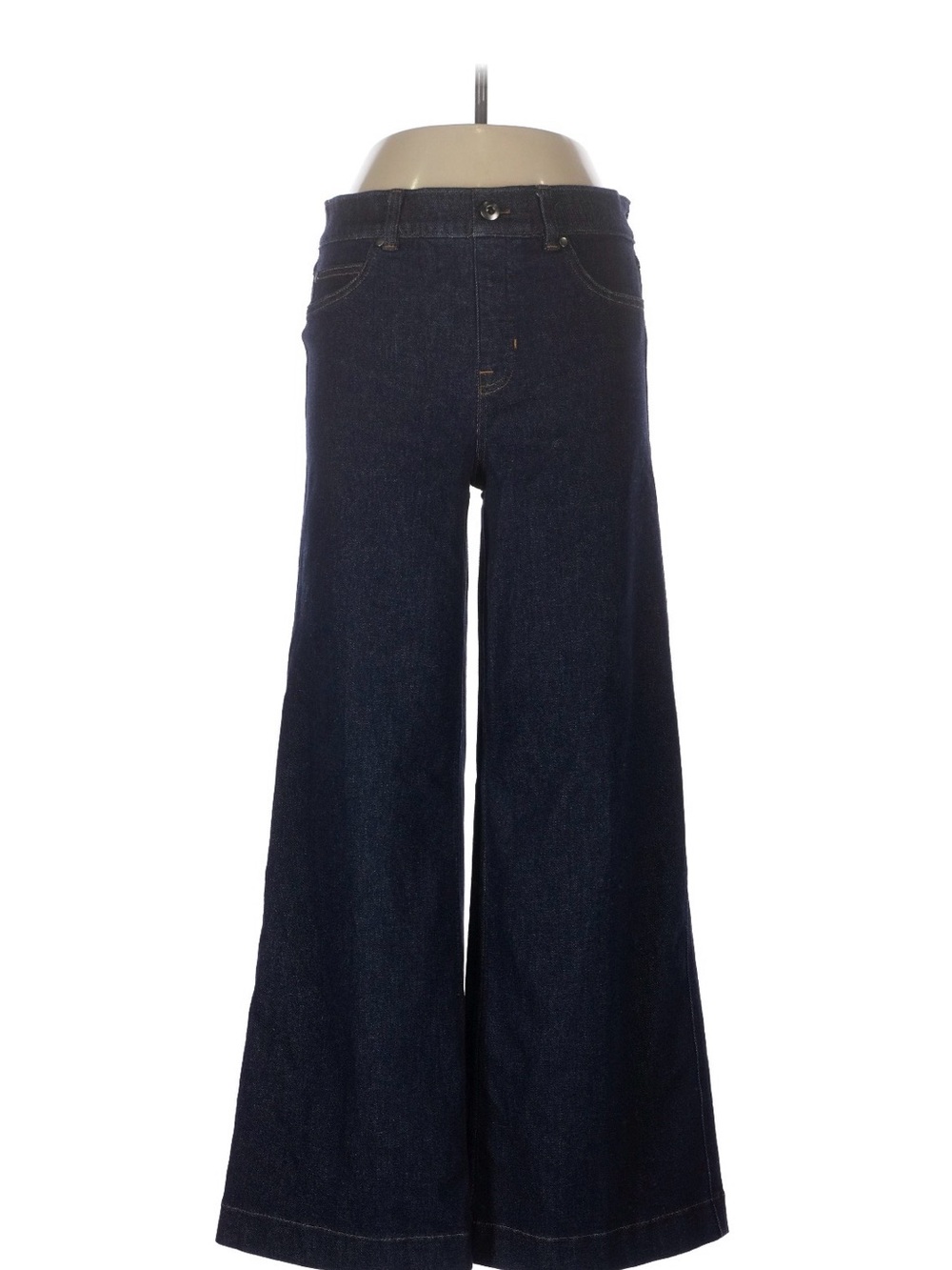 SPANX Dark Indigo Wide Leg Jeans